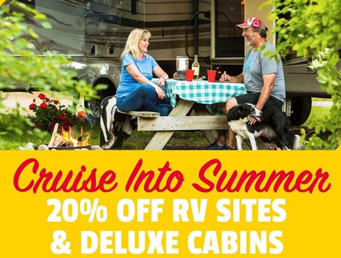 20% Off RV Sites or Deluxe Cabins Photo