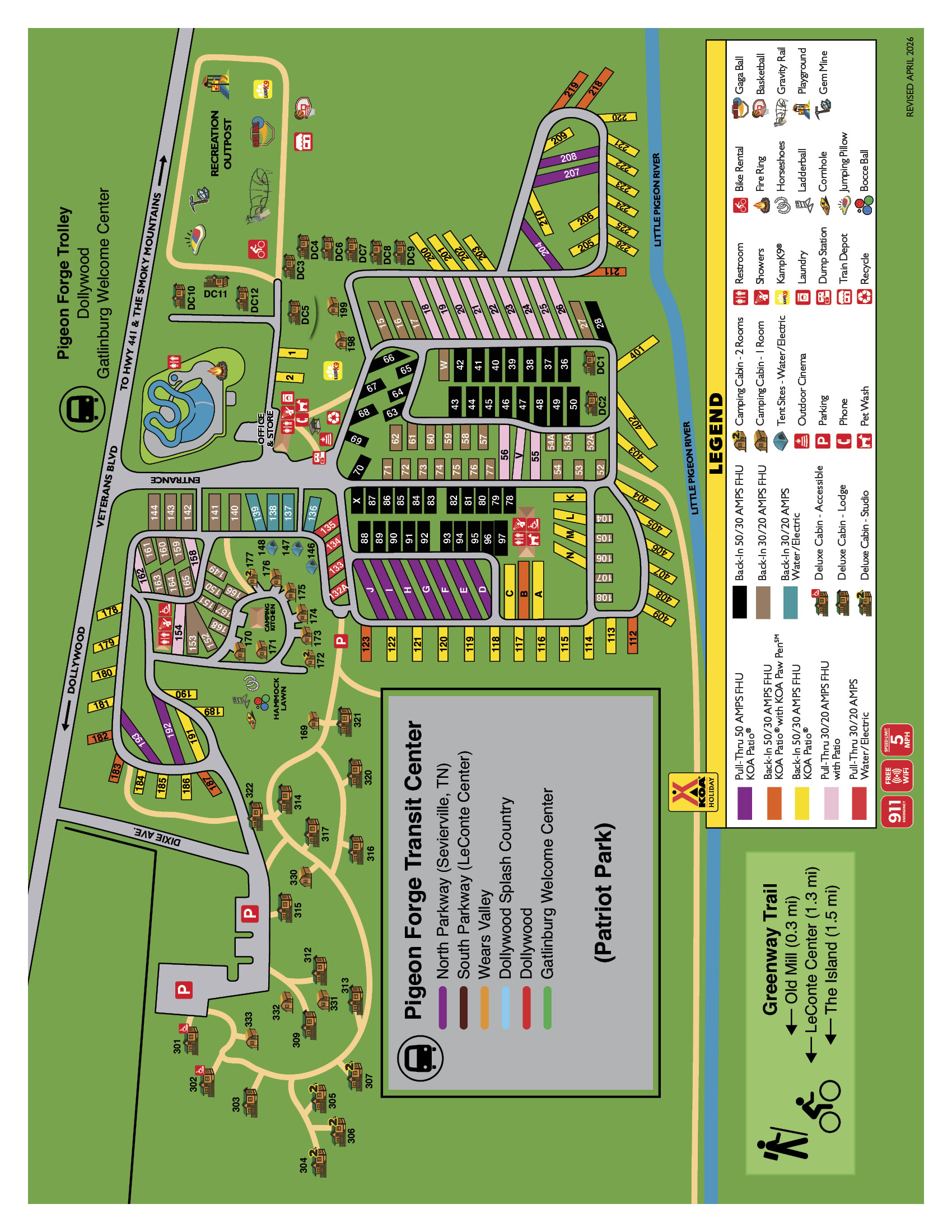 Campground Site Map