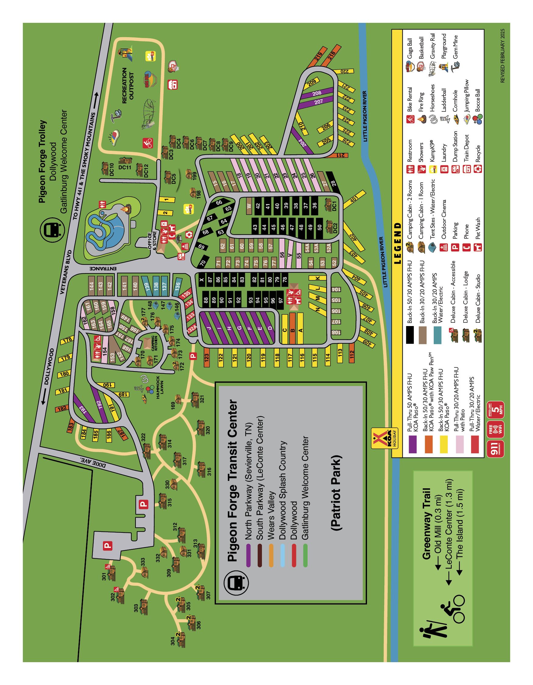 Campground Site Map
