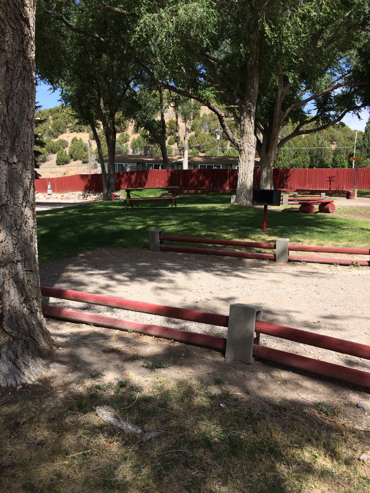 Center Row tents sites with some water/electric