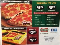 Pizza & Wings delivered to you ~ hot & fresh