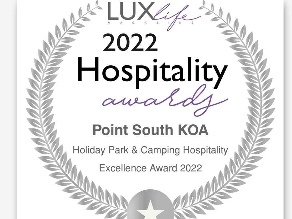 Luxe Hospitality Camping  Excellence Award 2022