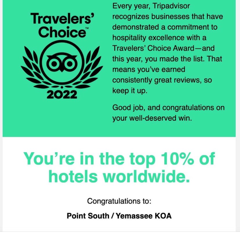 Thank you for 8 consecutive years of Travelers Choice Award