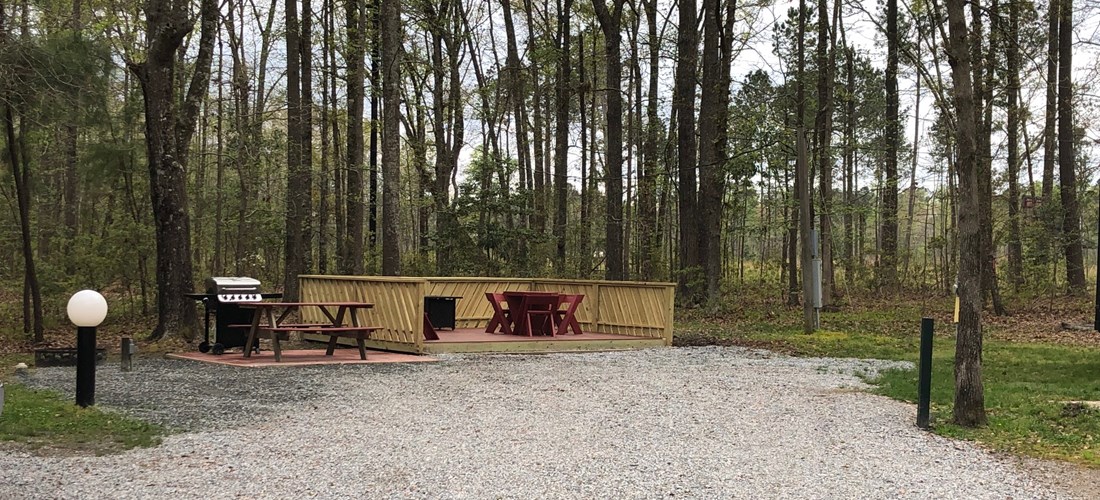 KOA Patio Site ~ Large & Wide Back In