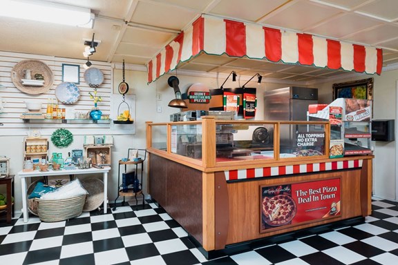 Pizza House on premises 8 am - 9 pm