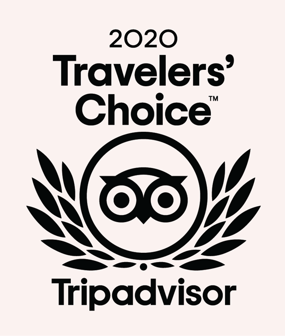Trip Advisor's "Travelers Choice" 2020