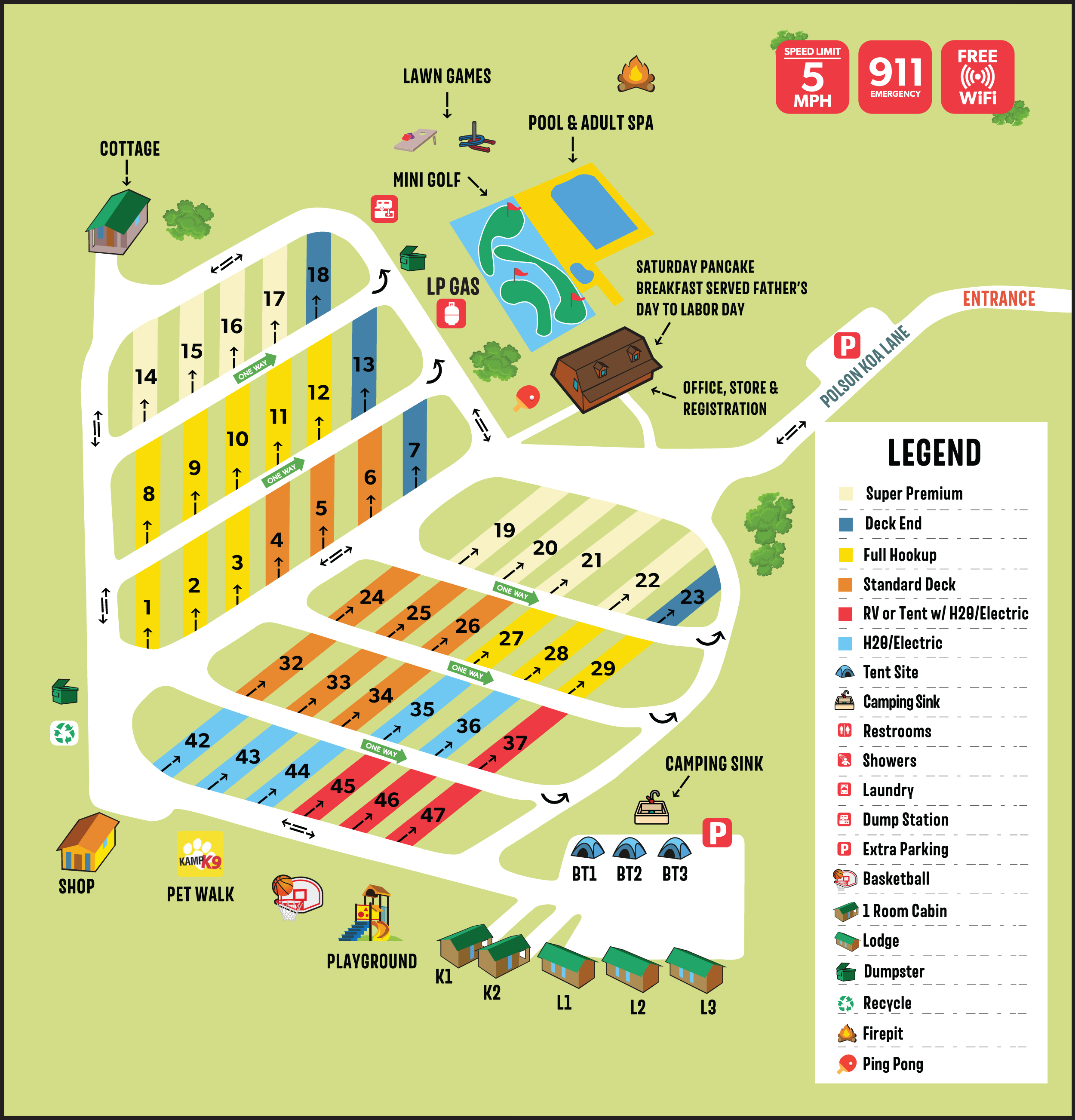 Campground Site Map