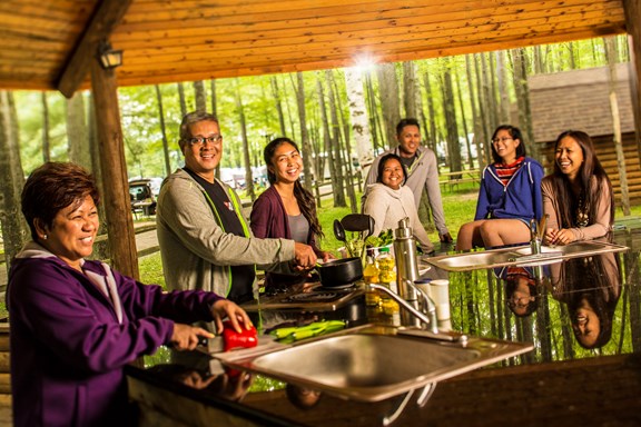 3 Kitchen Locations throughout our park