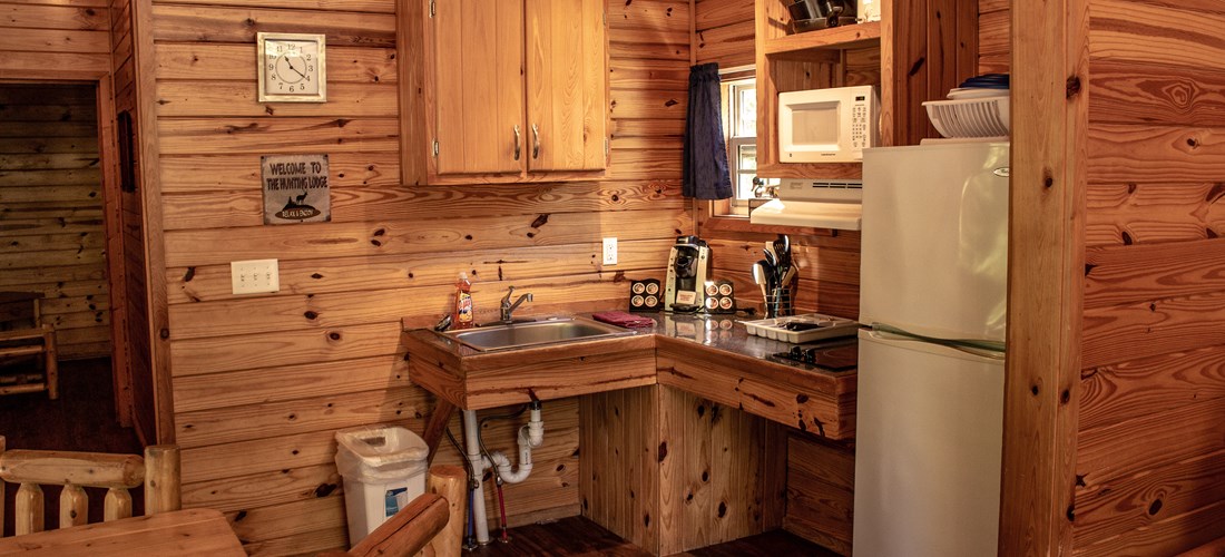 Inside of the deluxe cabin