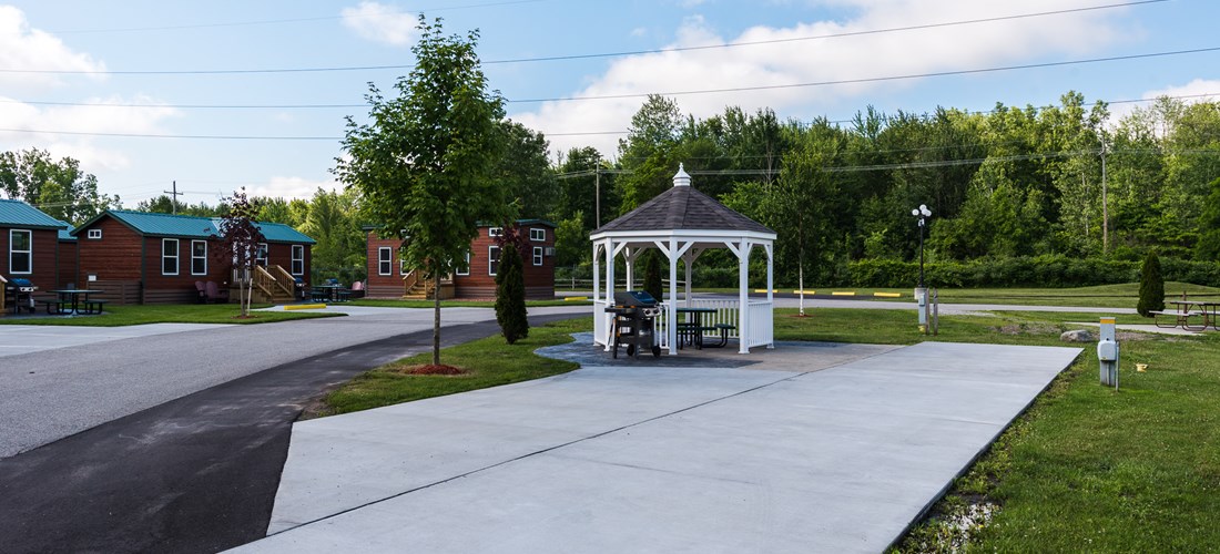 Full hook up back in Gazebo site