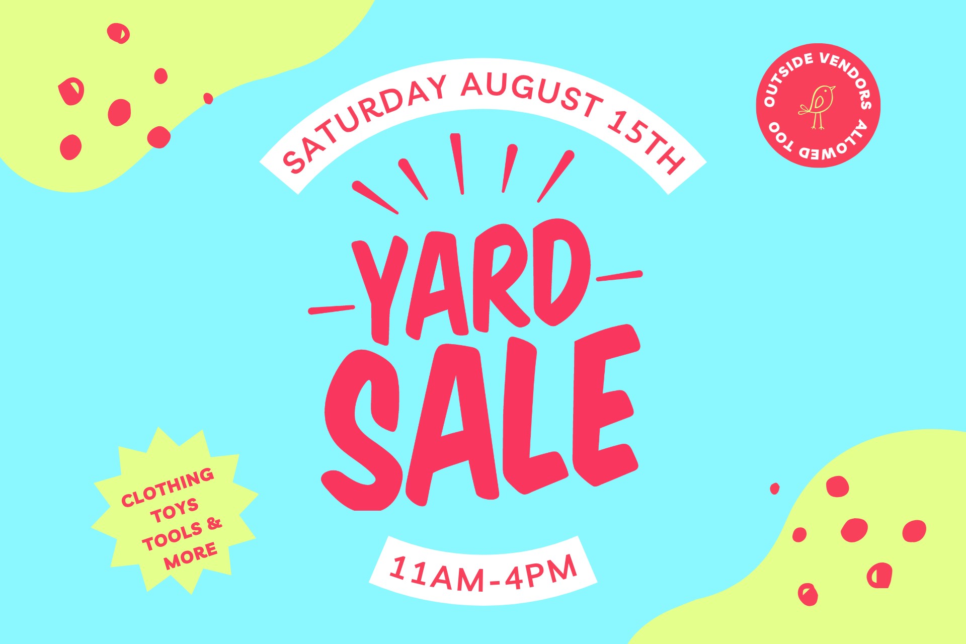 Quarterly Yard Sale Photo