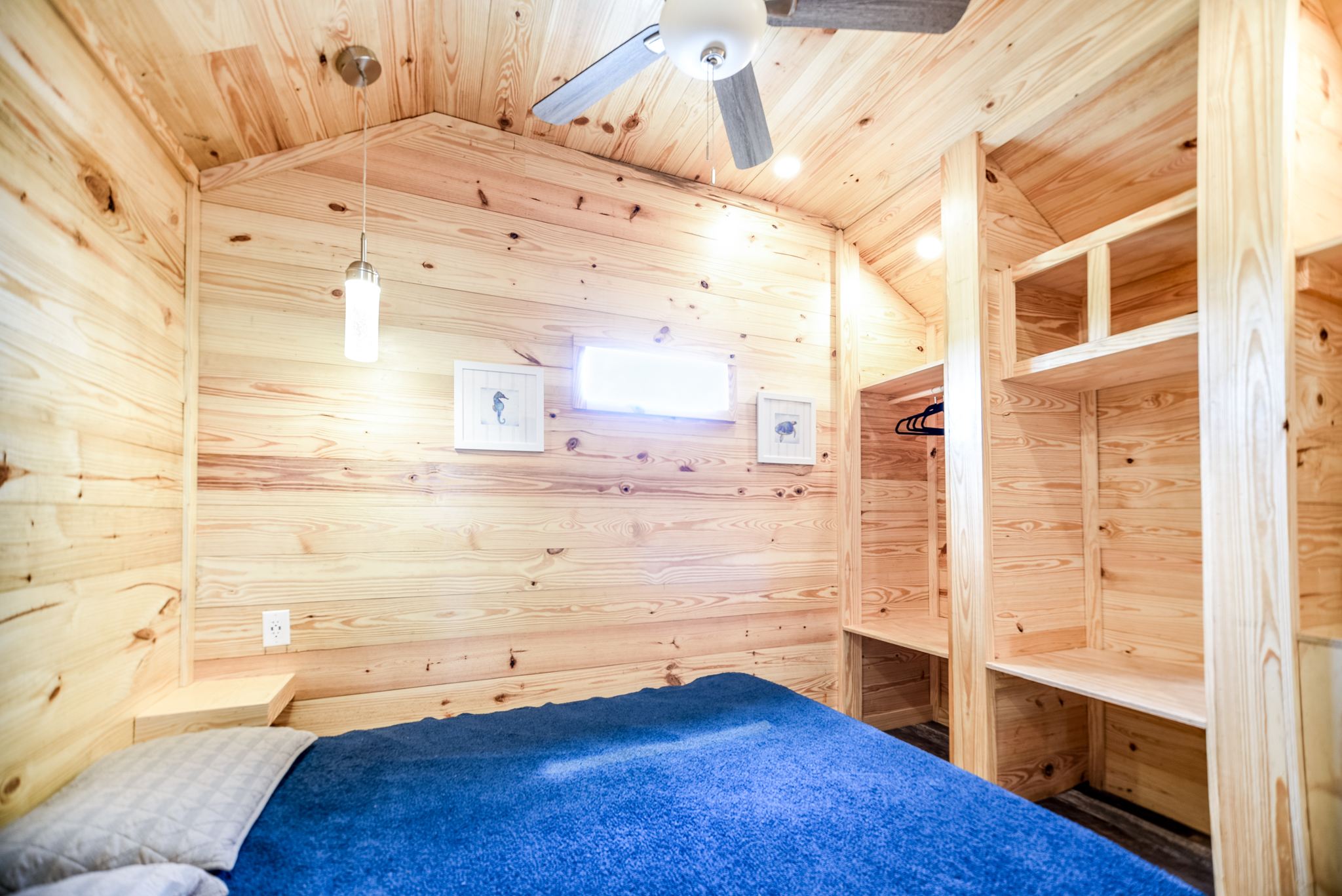 Our one bedroom cabin is beautifully decorated for your relaxing stay on the bay!