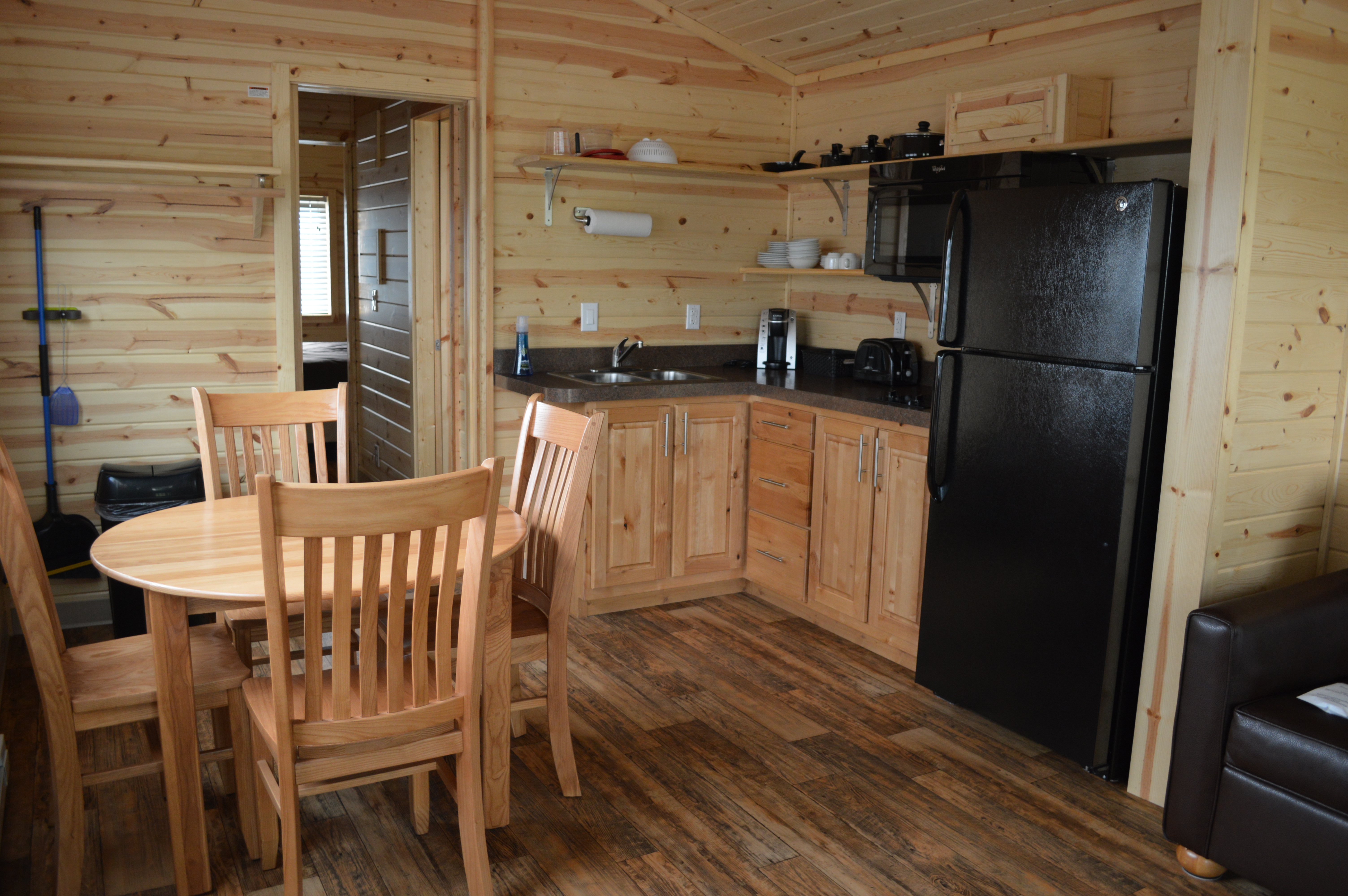 Inside deluxe cabin.