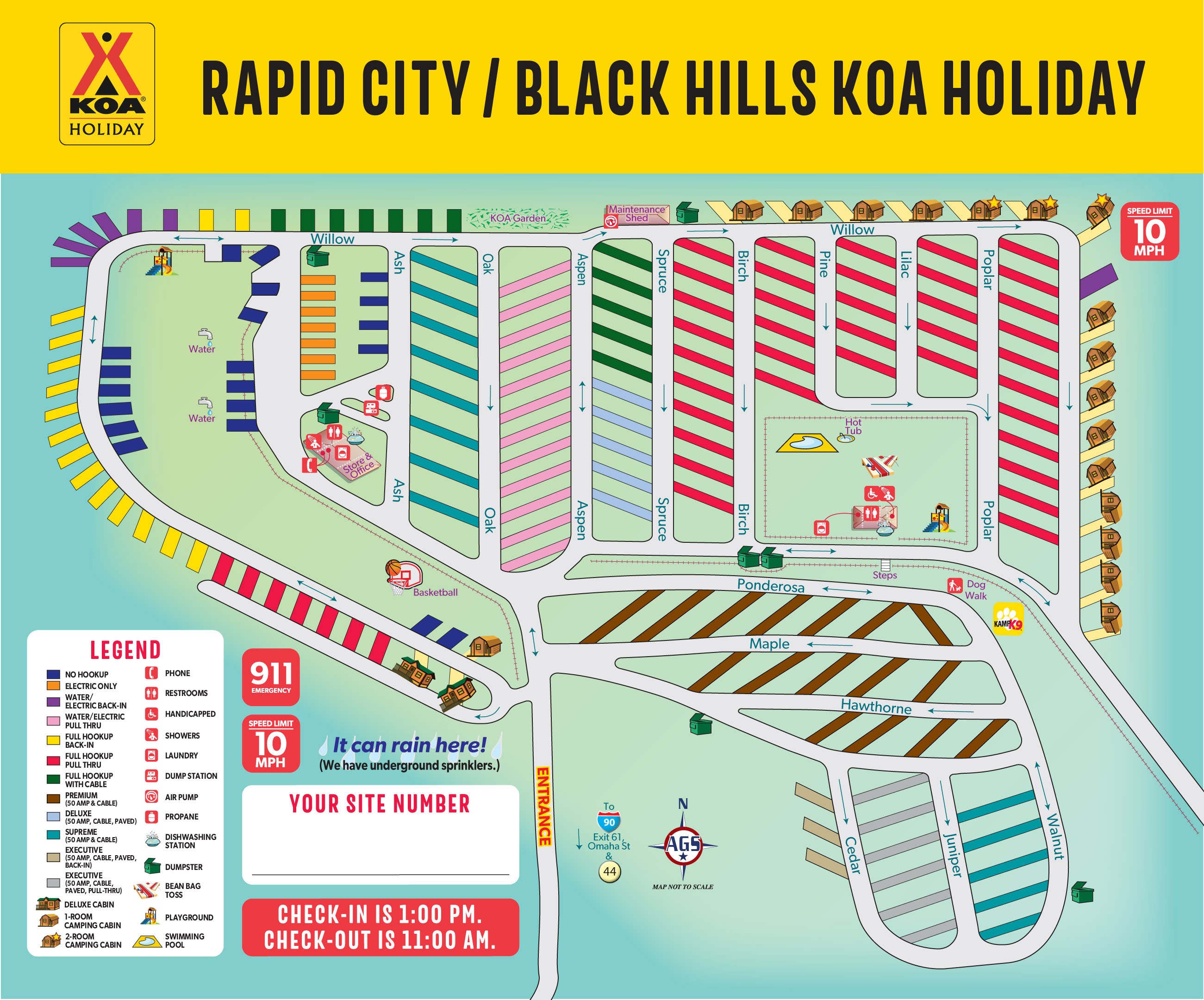 Campground Site Map