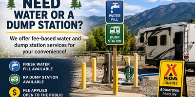 Need Water or a Dump Station?