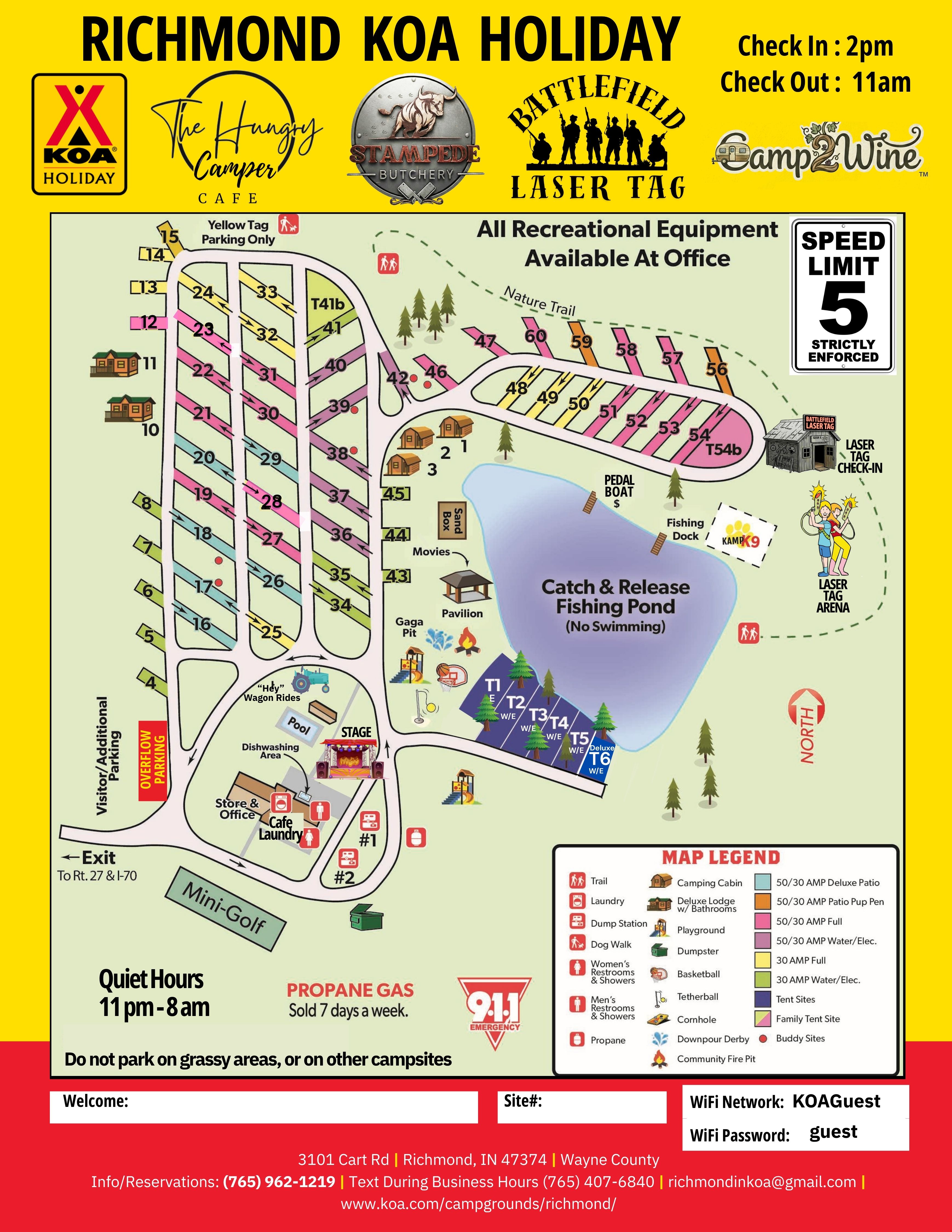 Campground Site Map