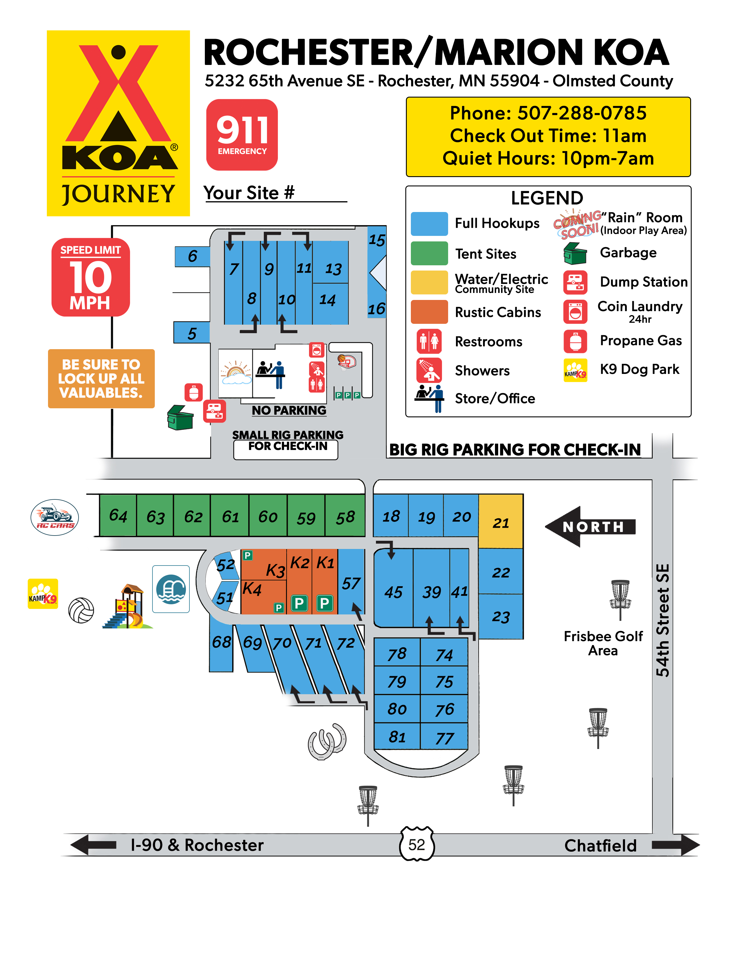 Campground Site Map