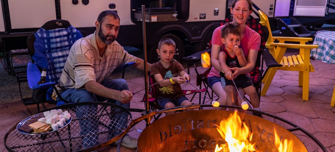 RV Campfire Family