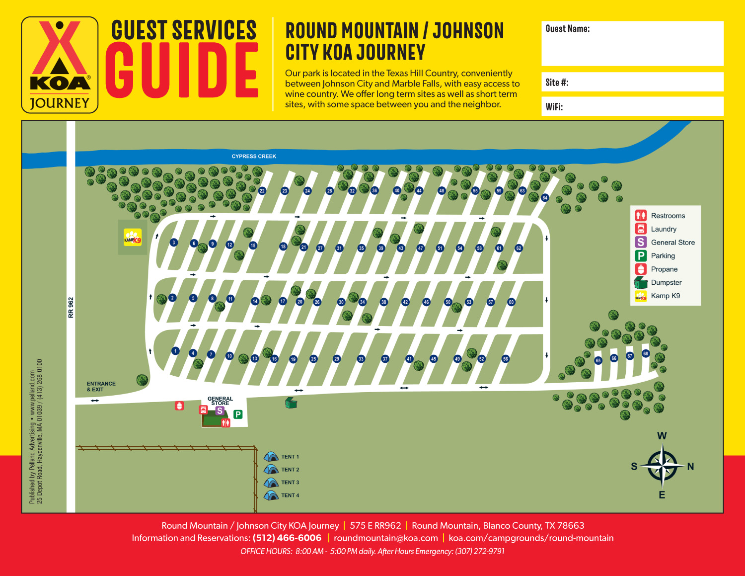 Campground Site Map