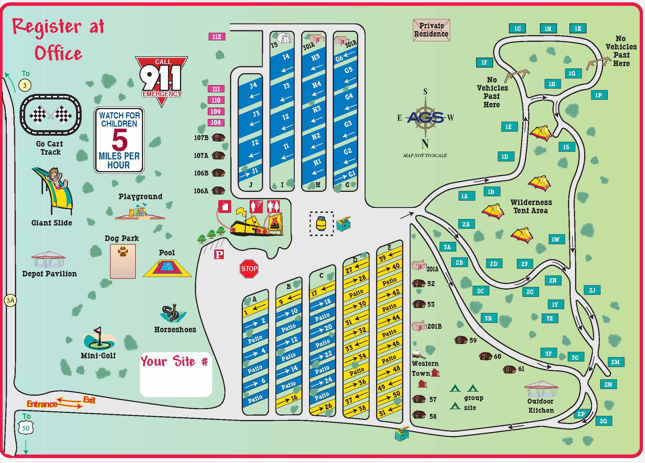 Gorge Campground Map