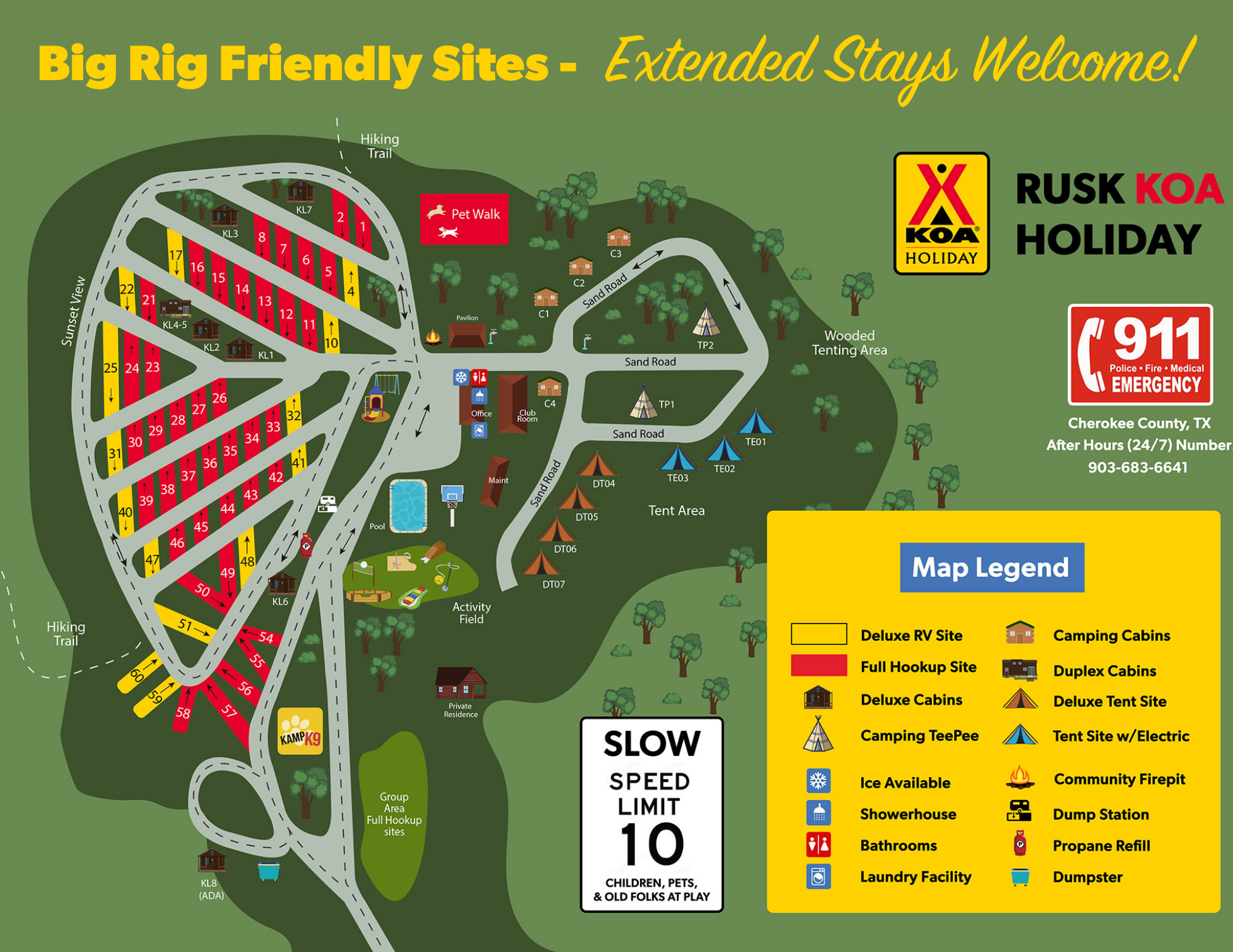 Campground Site Map