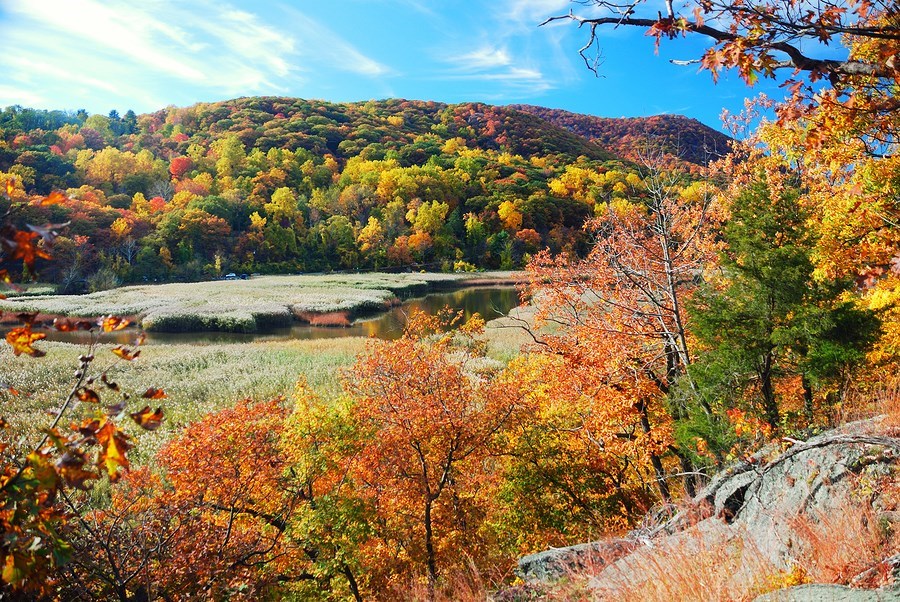 Leaf Peeping Near Lebanon KOA on Salmon Falls River