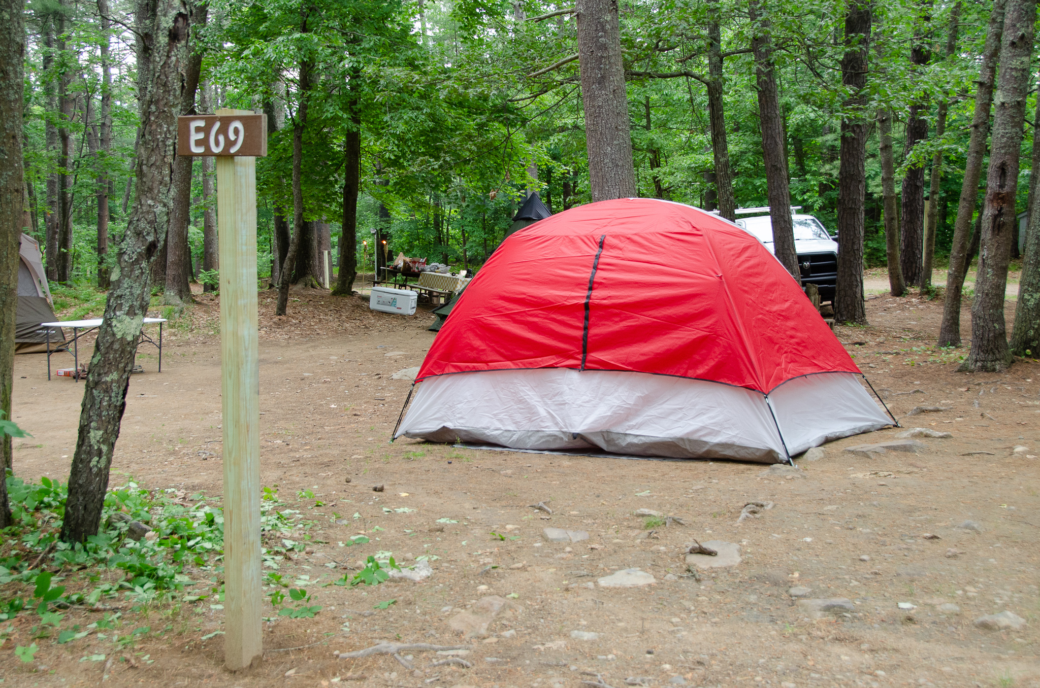 Tent Sites Lebanon KOA Holiday on Salmon Falls River