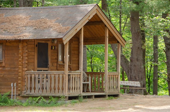 Keep it simple without giving up a bed in one of our rustic cabins.