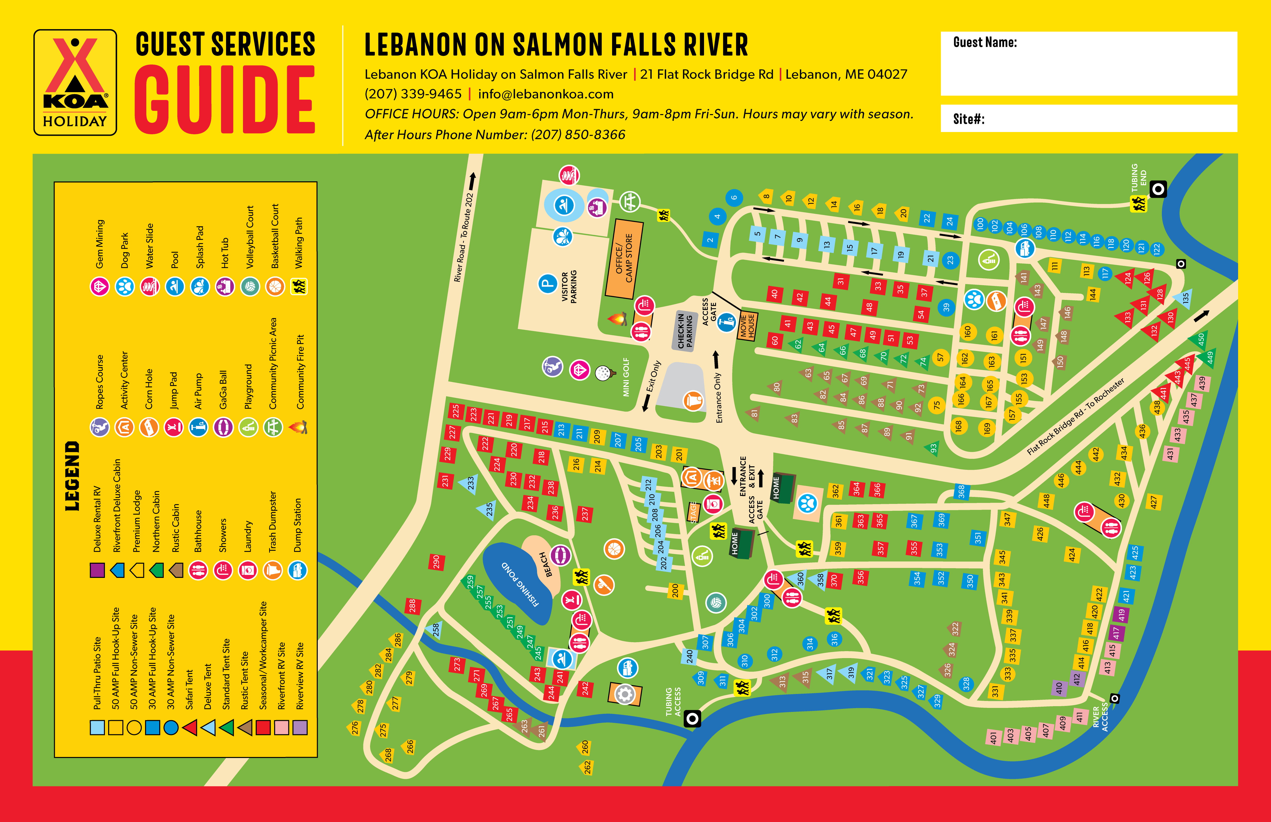 Campground Site Map