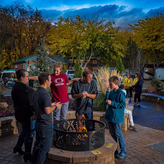 Roast Marshmallows Around our Group Fire Pits