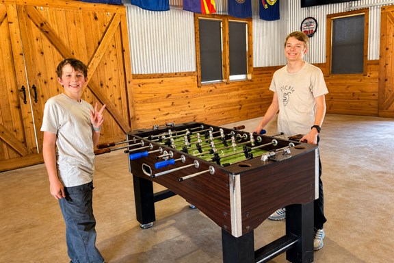 Foosball in the Hall