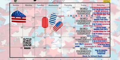 July Activities at San Antonio / Alamo KOA Holiday