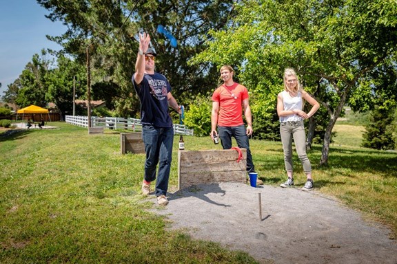Horse Shoe Pits, Bocce Ball and Ring Toss Area