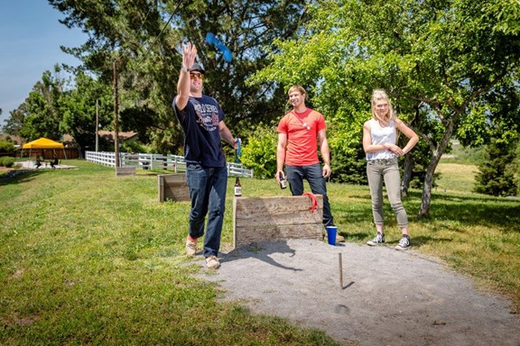 Horse Shoe Pits, Bocce Ball and Ring Toss Area