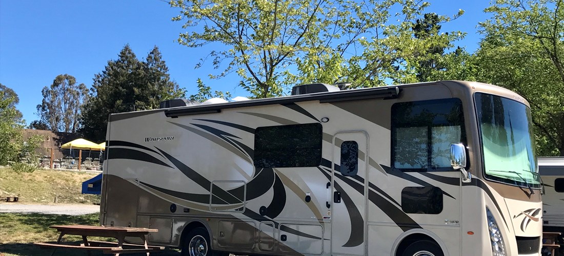 Back in rv site in the Valley View area have 50 amp service, picnic table   and fire ring.  These are great satellite sites and have daily septic pump service.