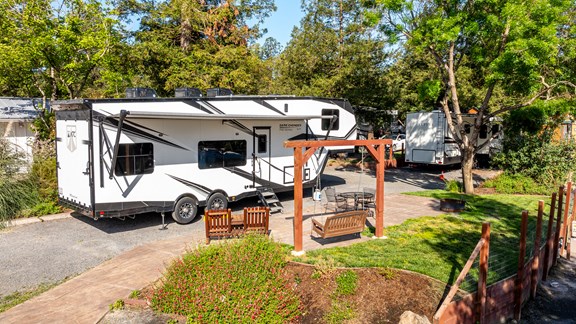 Spacious Patio Pull Thru Sites