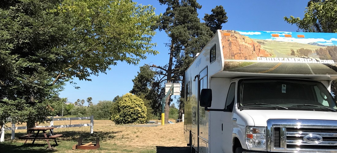 RV back in sites near the playground have a picnic table, fire ring, free wifi, and septic hookup.  Sites 1-5 back to the pool and are convenient to all the fun activities we have to offer.