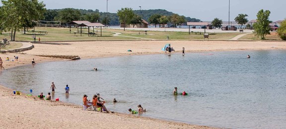 Lake Ray Roberts-  just minutes away