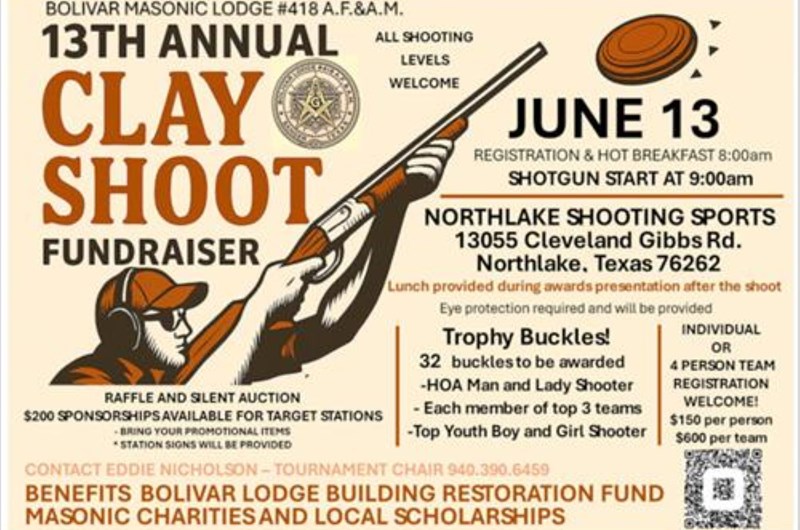 Bolivar Masonic Lodge Annual Buckle Clay Shoot Photo