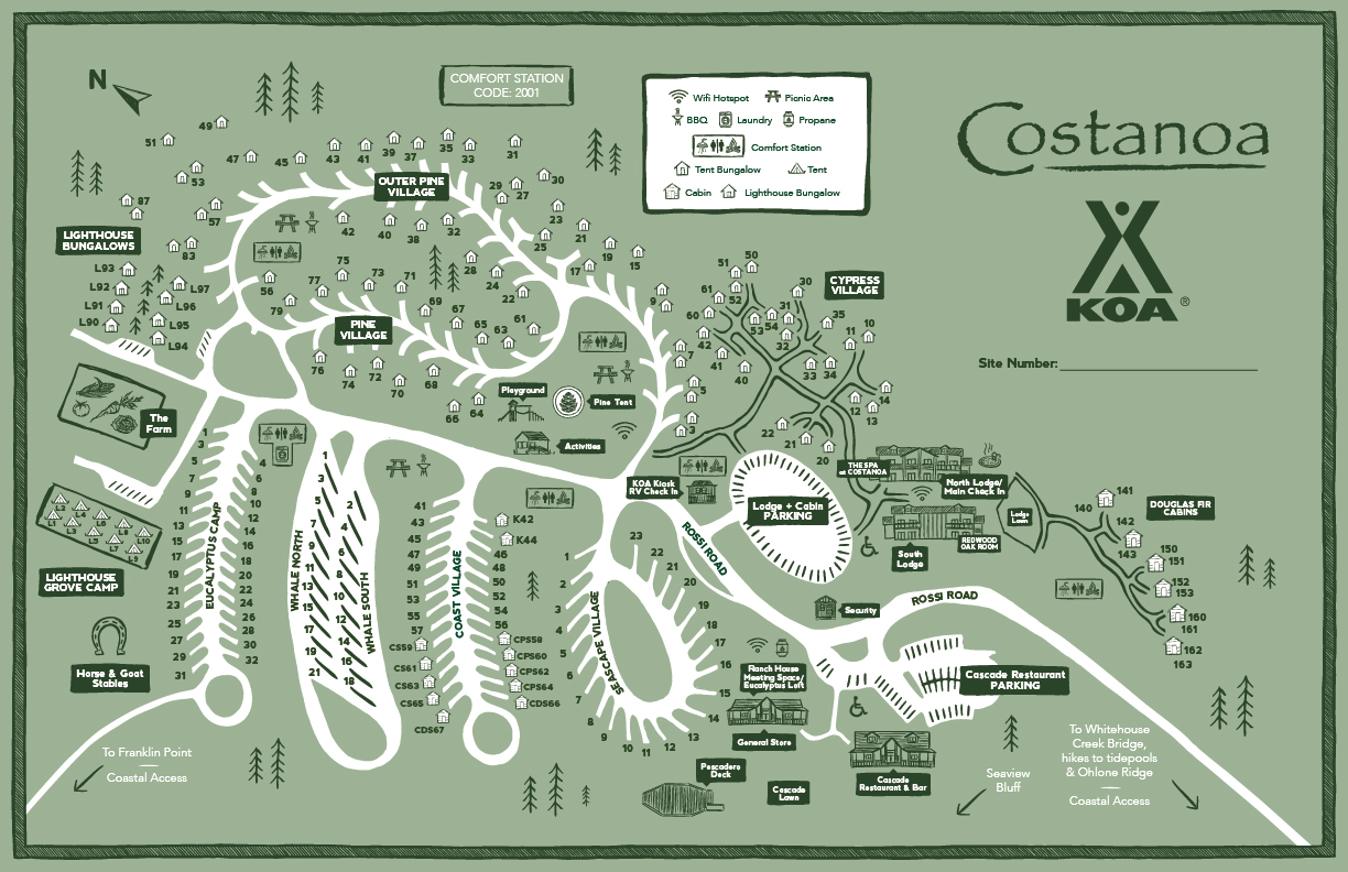 Campground Site Map