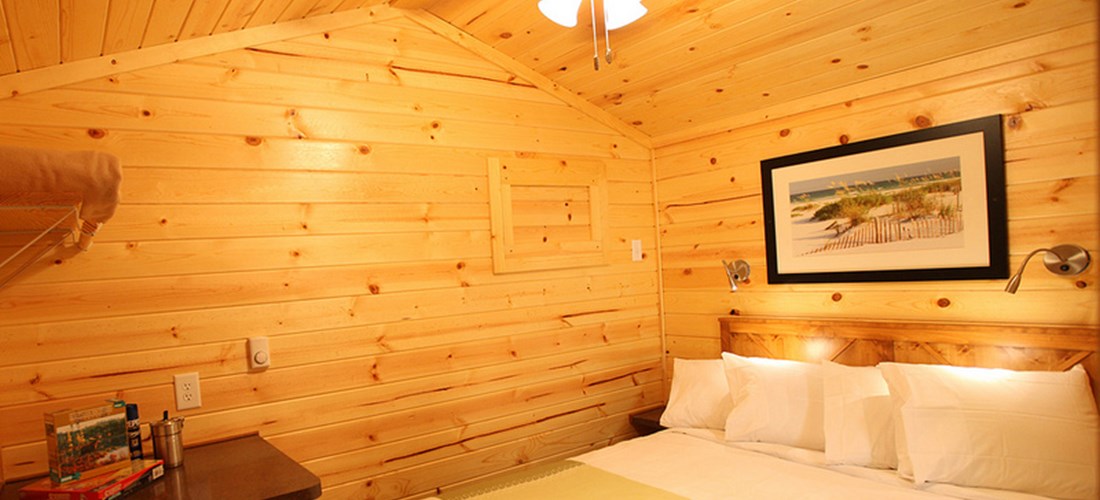 Private bedroom with a queen bed.