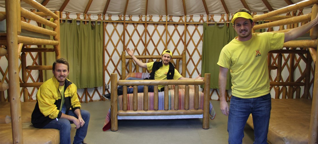 Yurt Interior 3 Beds DillonX3