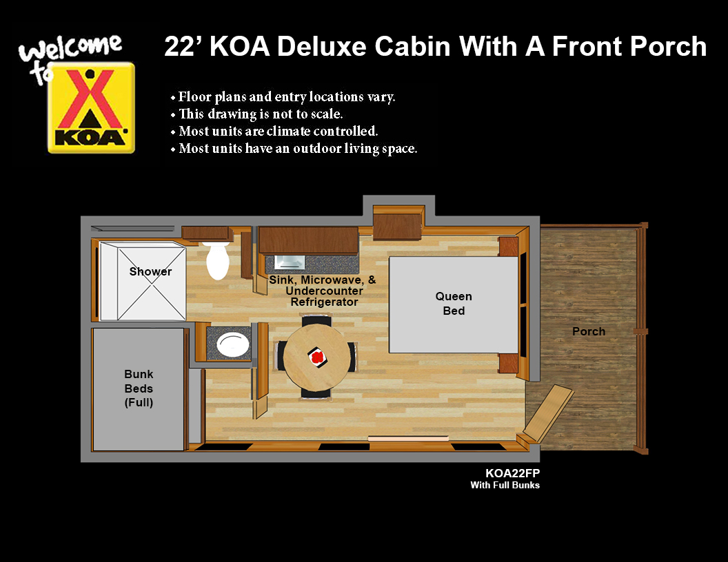 Deluxe cabin floorplan