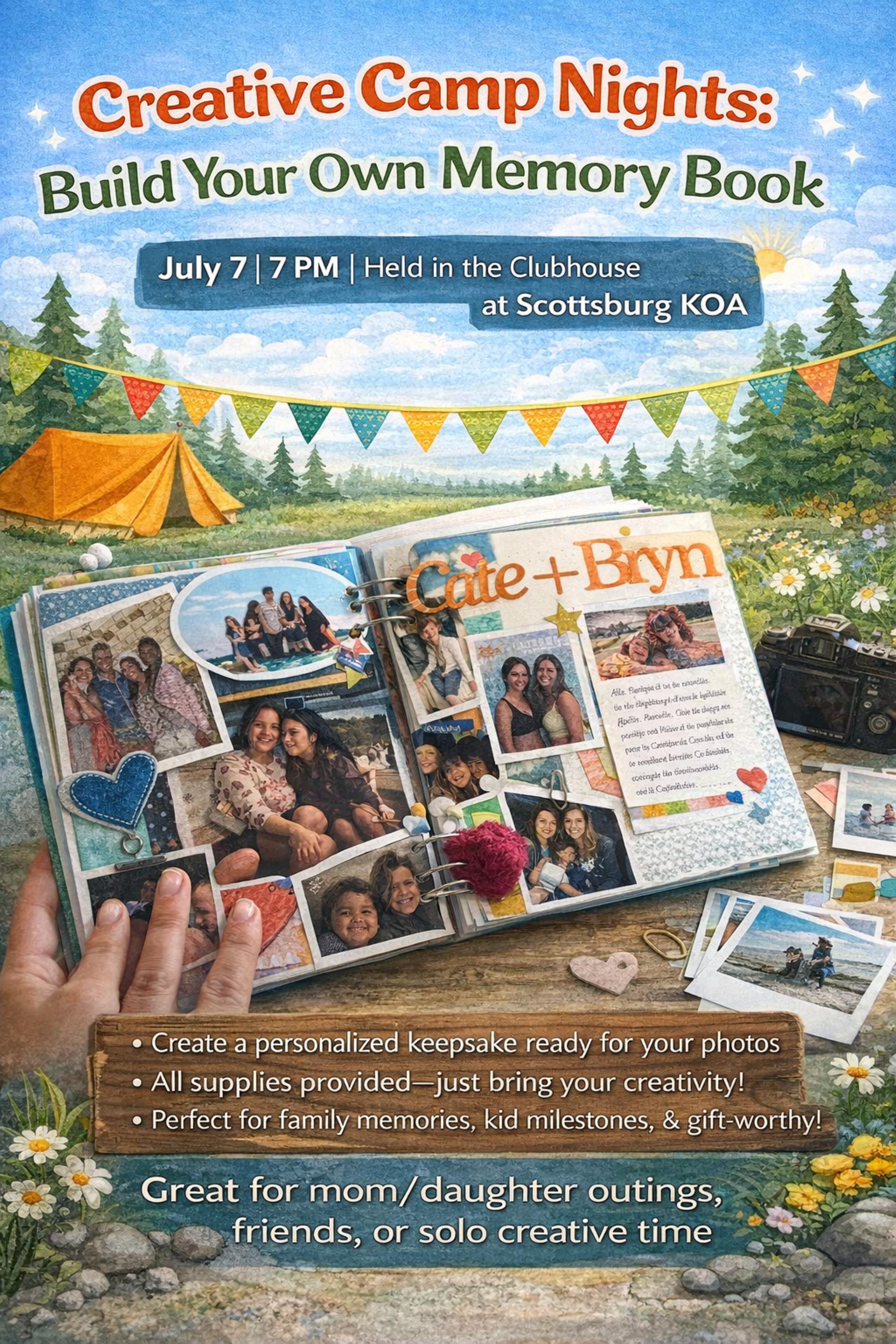 Creative Camp Nights: Build Your Own Memory Book (July 7) Photo