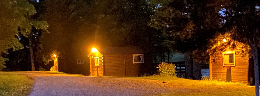 Cabins at Night