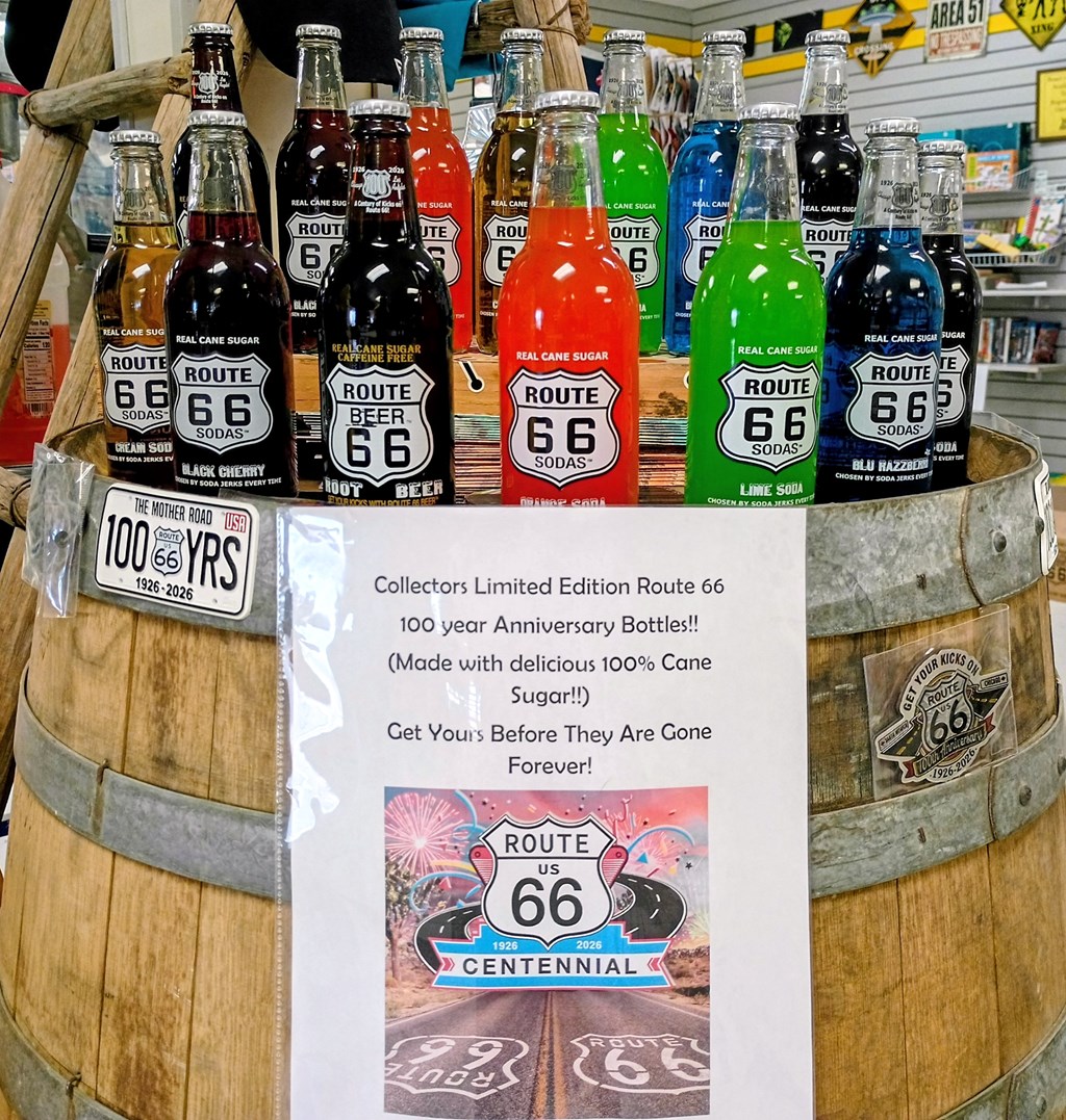 100th Anniversary Route 66 Soda bottles are here!