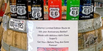 100th Anniversary Route 66 Soda bottles are here!