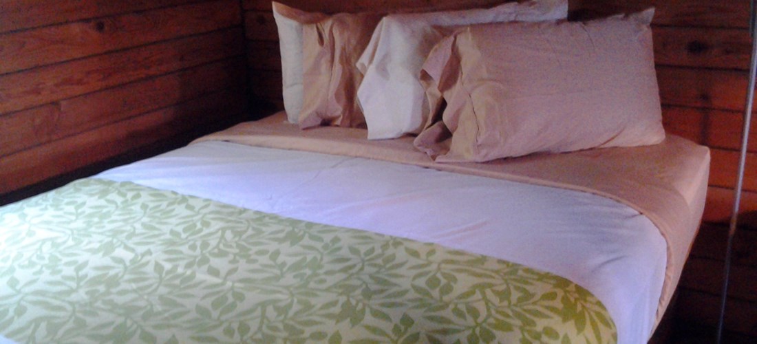 Log Double bed