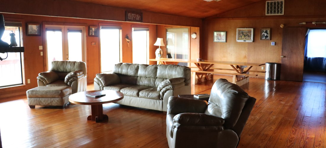 Lots of room for entertaining registered guest in the God's Country Lodge.