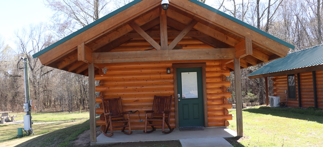 These real log cabins offer both luxury glamping while at the same time giving our guests the feel of a real log cabin.